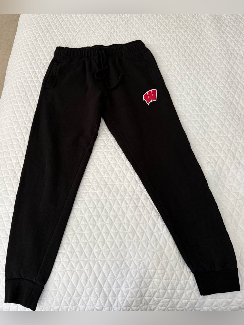 University of Wisconsin Black Jogger Sweatpants